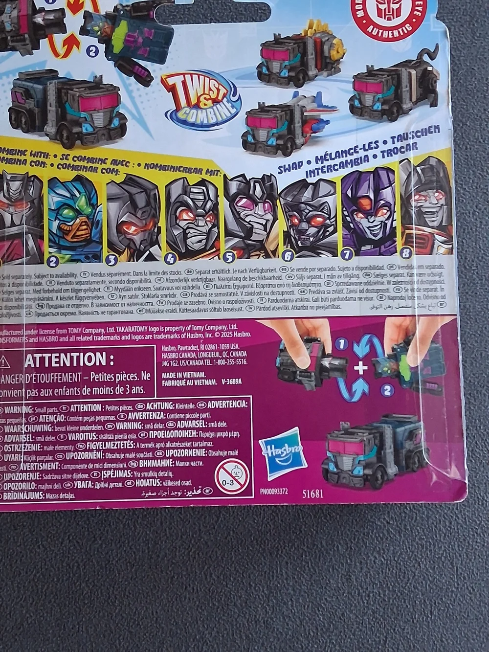Transformers Kids Twist & Combine Vehicle Toy - Multi-Color